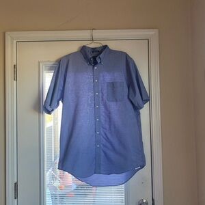 Men’s LANDS END Short Sleeve Dress Shirt 17 Tall